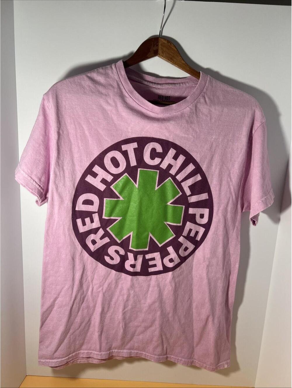 Red Hot Chili Peppers Pink Graphic Band T-Shirt Medium
